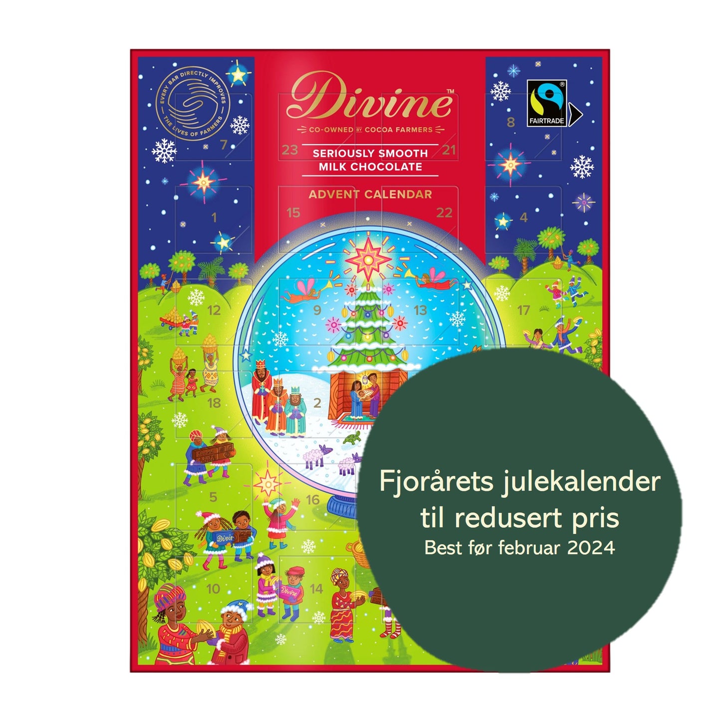 Fjorårets Divine Milk Chocolate Advent Calendar JUL TILBUD