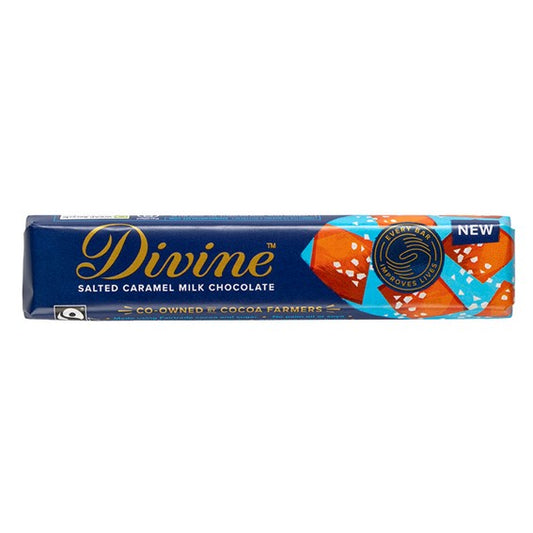 Divine Milk Chocolate with Salted Caramel, 35g