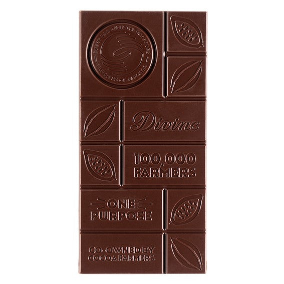 Divine 70% Dark Chocolate with Ginger & Orange, 90g PÅSKE