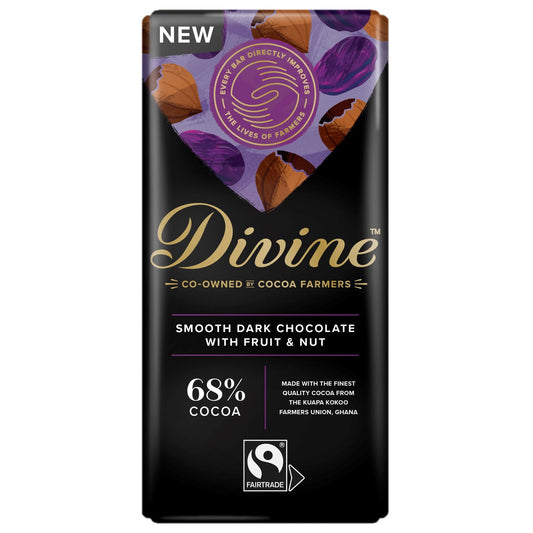 Divine Dark 68% with Fruit & Nut 90g NYHET!
