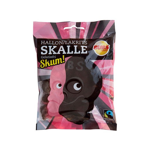 BUBS Skalle med bringebær og lakrissmak (Skum)