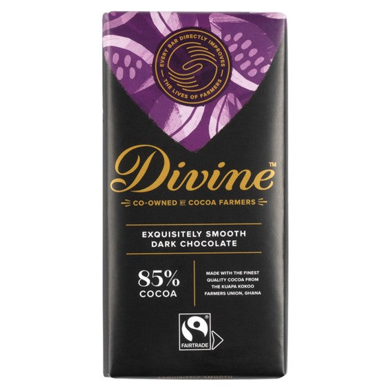 Divine 85% Dark Chocolate, 90g