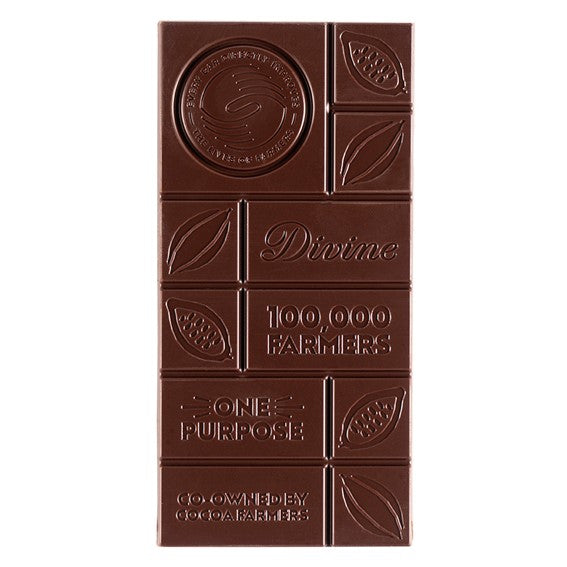 Divine 70% Dark Chocolate with Mint, 90g