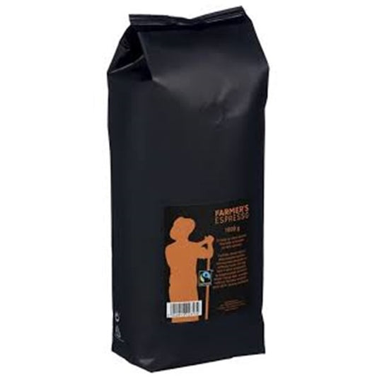 Farmers espresso, hele bønner, 1kg